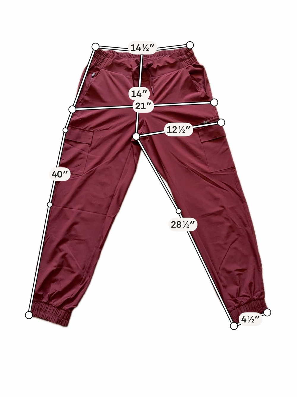 all in motion Maroon Cargo Jogger Pants